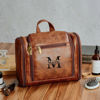 Picture of Custom Large Capacity PU Leather Toiletry Bag - Travel Bag For Men - Father's Day Gift - Groomsmen Gifts