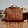 Picture of Custom Large Capacity PU Leather Toiletry Bag - Travel Bag For Men - Father's Day Gift - Groomsmen Gifts