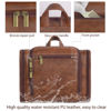 Picture of Custom Large Capacity PU Leather Toiletry Bag - Travel Bag For Men - Father's Day Gift - Groomsmen Gifts