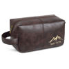Picture of Personalized PU Leather Toiletry Bag - Travel Bag for Men - Birthday Gift - Simple but Elegant
