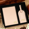 Picture of Personalized Passport Holder and Luggage Tag - Custom Passport Holder and Luggage Tag - Custom Travel Accessories - Gift Box