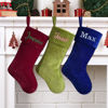Picture of Personalized Embroidery Velvet Christmas Stocking - Custom Name Family Christmas Stocking - Xmas Stocking