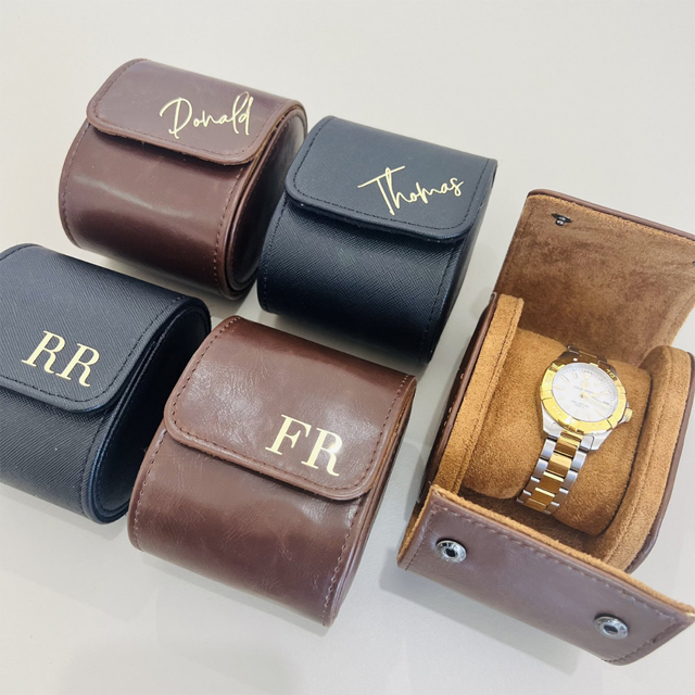 Picture of Personalized Watches - Personalized Bamboo Wood Photo Watch - Engraved with Text, Birthday Gift for Women and Men