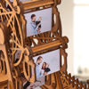 Picture of Custom Wooden Ferris Wheel with 6 or 12 Photos - Personalized Wooden Ferris Wheel Album with Text - Gifts for Couples, Family and Friends - Anniversary, Wedding, Housewarming and Christmas Gifts