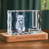 Picture of Personalized 3D Crystal Photo Patterned Edge Candle Holder– Engraved Crystal Keepsake with Your Photo