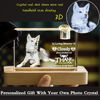 Picture of Personalized 3D Crystal Photo Rounded Corner Candle Holder– Engraved Crystal Keepsake with Your Photo