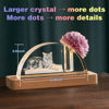 Picture of Personalized 3D Crystal Photo Sector-shaped Crystal Candle Holder– Engraved Crystal Keepsake with Your Photo
