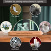 Picture of Personalized 3D Crystal Photo Sector-shaped Crystal Candle Holder– Engraved Crystal Keepsake with Your Photo