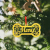 Picture of Personalized Dog Paw Ornament - Personalized Christmas Name Ornament - Custom Name Pet Ornament - Christmas Tree Ornament