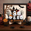 Picture of Custom Halloween Ghost Family Sign - Our Boo Crew - Personalised Wooden Halloween Family Sign - Halloween Decor