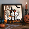 Picture of Custom Halloween Ghost Family Sign - Our Boo Crew - Personalised Wooden Halloween Family Sign - Halloween Decor