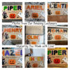 Picture of Personalized Wooden Puzzle Name Board - Halloween Themed - Candy Corn Color - Halloween Baby Toddler Gift