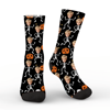 Picture of Halloween Custom Face Socks – Funny Skeleton Dance Pumpkin Personalized Socks for Men Women Kids