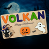 Picture of Personalized Wooden Puzzle Name Board - Halloween Themed - Witch Switch Style - Halloween Baby Toddler Gift