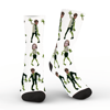 Picture of Halloween Zombie Custom Face Socks – Funny Personalized Monster Socks for Men Women Kids Gift
