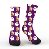 Picture of Halloween Custom Face Socks - Ghost Personalized Funny Socks - Personalized Socks for Men Women Kids