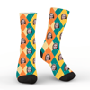 Picture of Halloween Custom Face Socks - Argyle Pattern - Personalized Socks for Men Women Kids