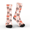 Picture of Halloween Custom Face Socks - Halloween Ghost Sweets - Personalized Socks for Men Women Kids