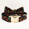 Picture of Personalized Pet Name Collar Set - Halloween Theme Series - Engraved Pet Name Tag Metal Buckle