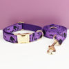 Picture of Personalized Pet Name Collar Set - Halloween Theme Series - Engraved Pet Name Tag Metal Buckle