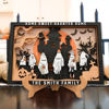 Picture of Custom Halloween Ghost Family Sign - Personalised Wooden Halloween Family Sign - Halloween Decor