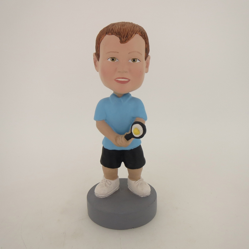 Picture of Custom Bobblehead Doll: Boy Tennis Player