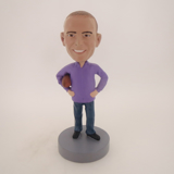 Picture of Custom Bobblehead Doll: Casual Football Fan