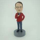 Picture of Custom Bobblehead Doll: Casual Male Singer