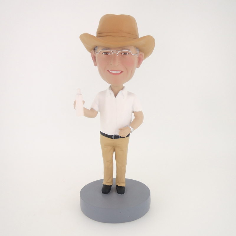 Picture of Custom Bobblehead Doll: Cowboy Drinking