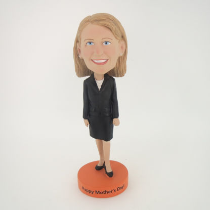 Picture of Custom Bobblehead Doll: Black Suit Girl