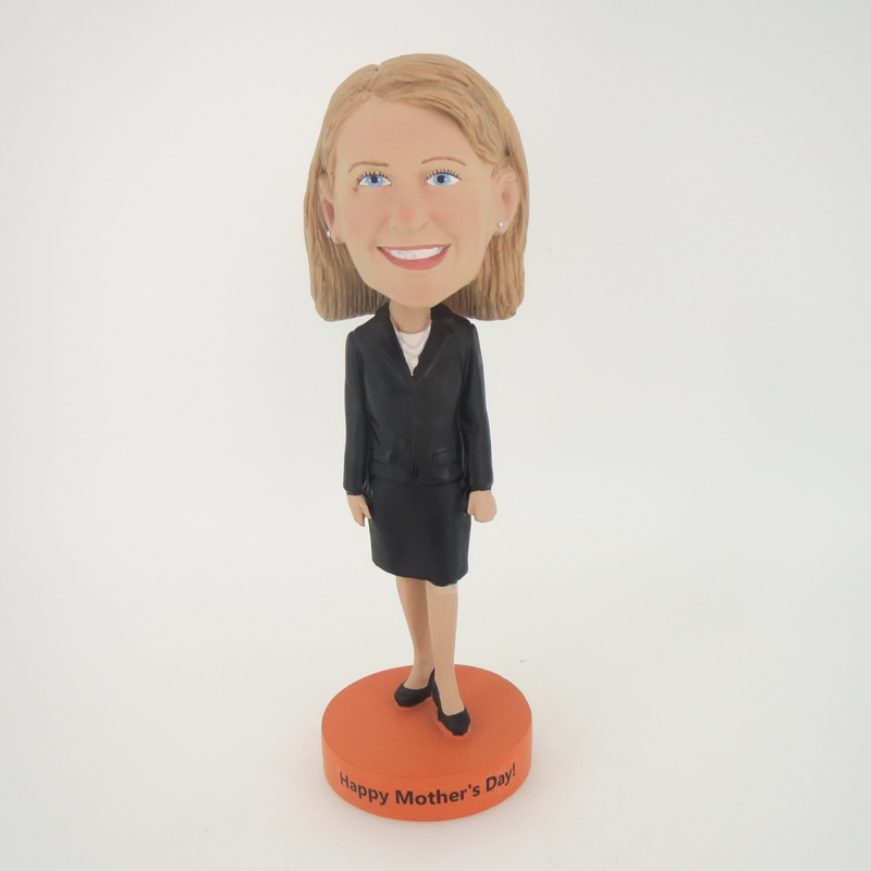 Picture of Custom Bobblehead Doll: Black Suit Girl