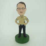 Picture of Custom Bobblehead Doll: Male Police Officer
