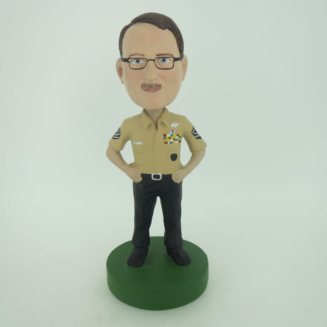 Picture of Custom Bobblehead Doll: Male Police Officer
