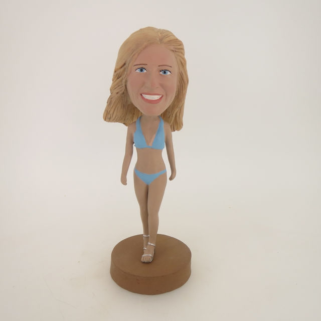 Picture of Custom Bobblehead Doll: Blue Bikini Woman
