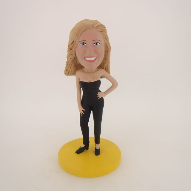 Picture of Custom Bobblehead Doll: Black Vest Girl