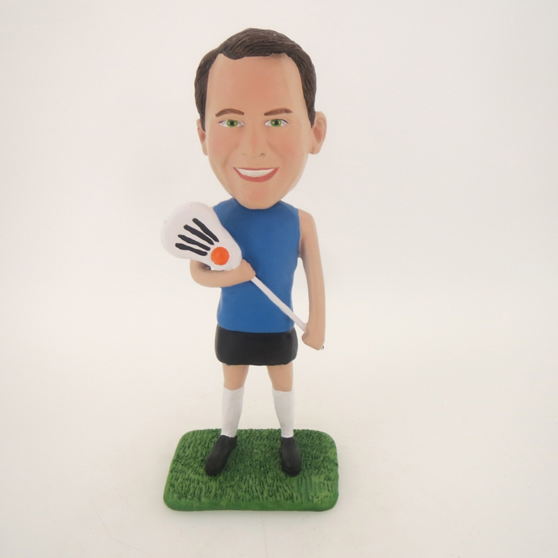 Picture of Custom Bobblehead Doll: Male Lacrosse Player