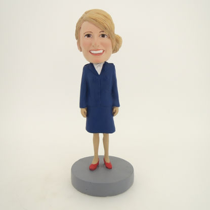 Picture of Custom Bobblehead Doll: Blue Suit Woman