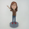 Picture of Custom Bobblehead Doll: Brown Sleeves Woman