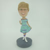 Picture of Custom Bobblehead Doll: Dress Girl with Handbag