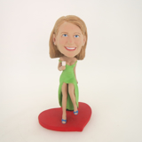 Picture of Custom Bobblehead Doll: Drinking Woman