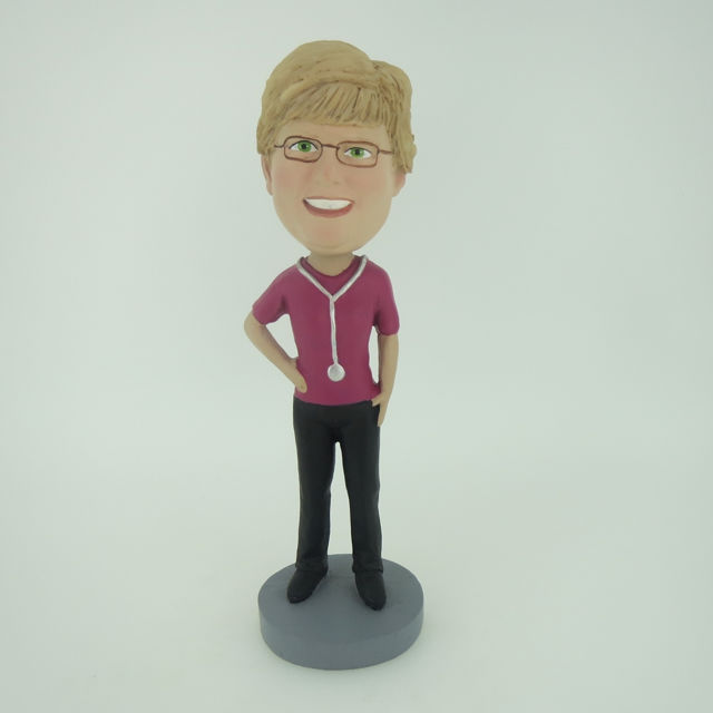 Picture of Custom Bobblehead Doll: Female Doctor