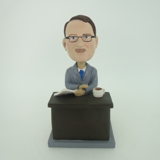 Picture of Custom Bobblehead Doll: Man Sitting And Reading