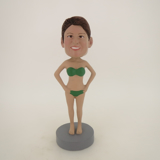 Picture of Custom Bobblehead Doll: Green Bikini Woman