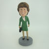Picture of Custom Bobblehead Doll: Green Dress Woman
