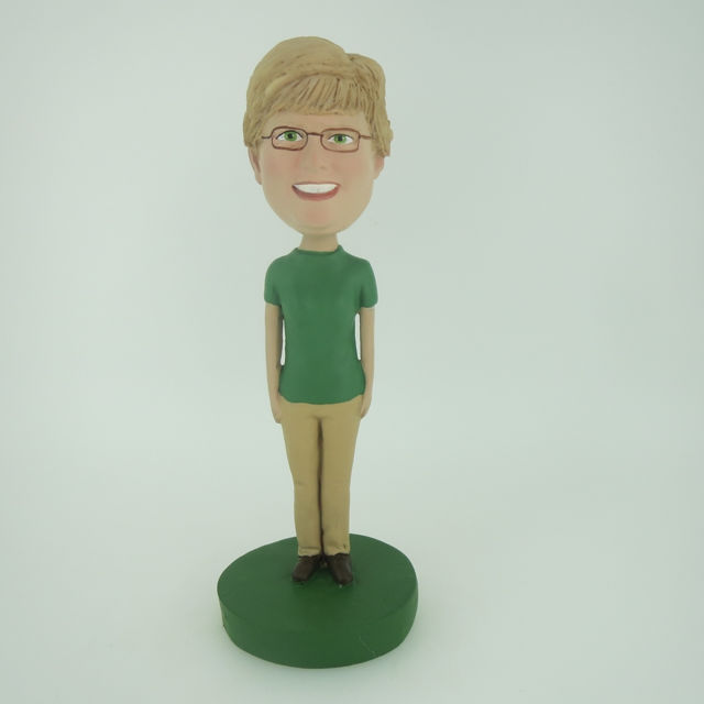 Picture of Custom Bobblehead Doll: Green Sleeves Woman