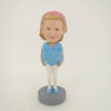 Picture of Custom Bobblehead Doll: Light Blue Clothes Girl