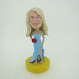Picture of Custom Bobblehead Doll: Light Blue Wedding Girl