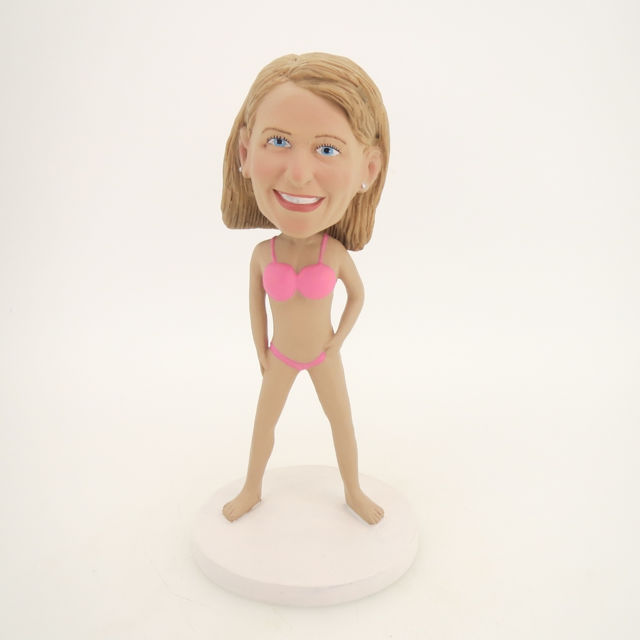 Picture of Custom Bobblehead Doll: Pink Bikini Woman