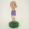 Picture of Custom Bobblehead Doll: Purple Suit Girl