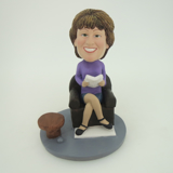 Picture of Custom Bobblehead Doll: Reading Woman